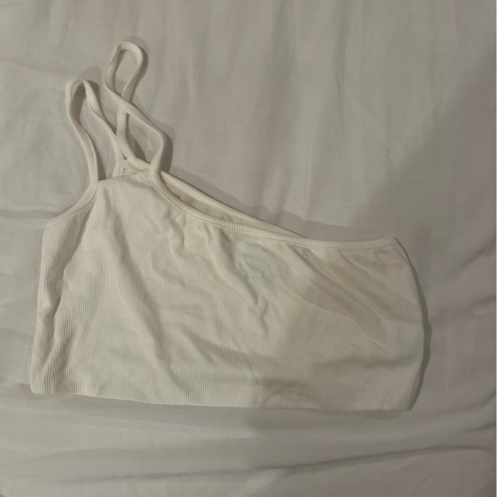 Princess Polly one shoulder white top